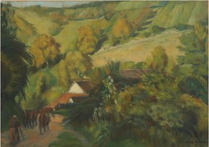 Nedstigningen til Molosmes, 1907 af Emile Bernard