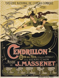 Plakat for Opera Cendrillon af Jules Massenet, 1899