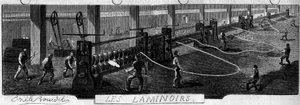 Smederne i Franche Comte: valseværker. Factory of Fraisans, Jura (39)