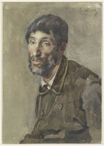 Portræt af en mand af Emile Charles Wauters