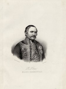 Milo Obrenovic I 1780-1860, prins af Serbien, ca. 1838