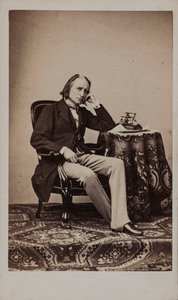 Portræt af komponisten Franz Liszt 1811-1886.