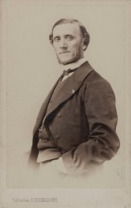 Portræt af pianisten og komponisten Jean-Henri Ravina 1818-1906.