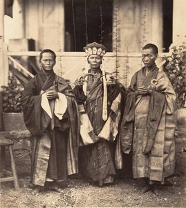 Munke fra Cholen Chinese Pagoda, Saigon, Cochinchina, 1866.