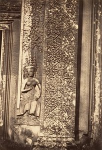 Dekorative detaljer af den store pagode, 1866. af Emile Gsell