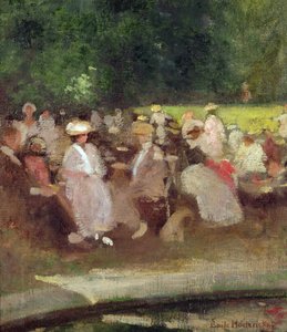 Sommer i parken, ca. 1881 af Emile Hoeterickx
