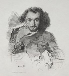 Charles-Pierre Baudelaire, 1844. af Emile Isidore Deroy