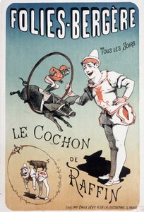 Vis: grisen fra Raffin, ved Folies-Bergère - Plakat af Lévy, slutningen af det 19. århundrede.