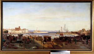 Le port de la Ciotat Painting by Emile Loubondani