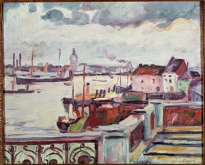 Havnen i Antwerpen af Emile Othon Friesz