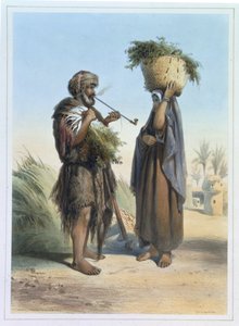 Fellah Man and Woman, illustration fra 