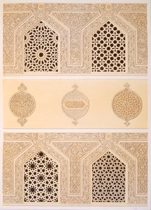 Tekih Cheik Hacen Sadaka, dvs. Sultan Hassans begravelses- eller gravmoske, Cairo, 1800-tallet (chromolitho)