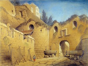 Mont St Michel af Emile Sagot - samling af Museum of Avranches