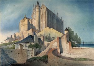 Klosteret Mont Saint Michel - af Emile Sagot, Musée d
