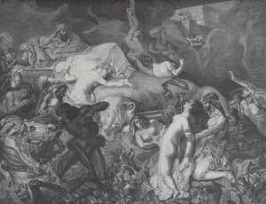Sardanapalus, fra Le Monde Illustré, 16. maj 1874. af Emile Thomas