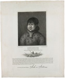 John Sakeouse, indfødt fra Jacob Sund, Grønland, den første Esquimaux, der vides at have været her i landet, 1816 af Emilia Anderson