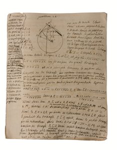 Problemer i geometri og matematik, ca. 1735-1740 af Emilie du Chatelet