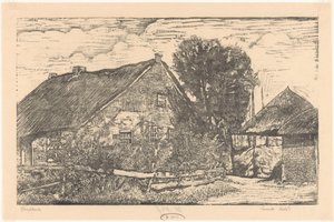 Gård med hølade