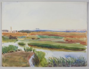 Landskab med vandløb, Cairo