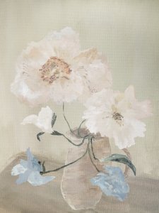 Fint blomsterstilleben af Emily Tingey