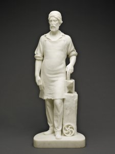 Maskinmester, ca. 1859 (marmor) af Emma Stebbins