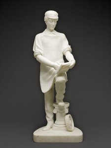 Maskinmesterlærling, ca. 1859 (marmor) af Emma Stebbins