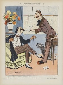 Den nye stavemåde. Illustration til Le Rire
