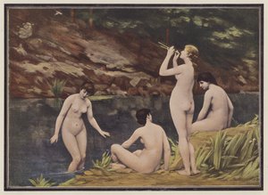 Nymfer (farve litho) af Emmanuel Benner