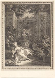 Middag af Emmanuel Jean Nepomucène de Ghendt after Pierre Antoine Baudouin