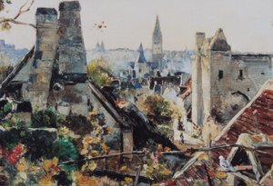 Beaulieu-lès-Loches oktober 1880-89 (olie på lærred) af Emmanuel Lansyer