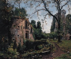 Bastion des Ormes, det indre af Château de Clisson af Emmanuel Lansyer