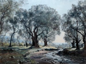 Bjergstrømmen af Vallonet, 1892 af Emmanuel Lansyer