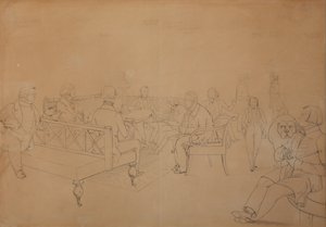 Salonen af Avdotya Petrovna Yelagina, 1840