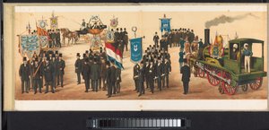 Procession i Haarlem, 1872 (plade 11) Procession afholdt i Haarlem, den 1. april 1872. (serietitel på objekt)