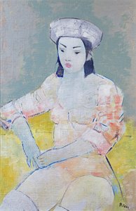 Dancer, 2004 (olie på lærred) af Endre Roder