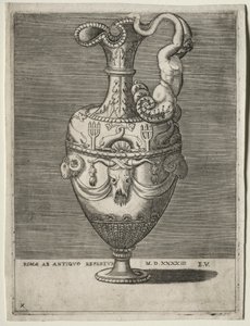 Ewer prydet med delfiner, 1543. af Enea Vico
