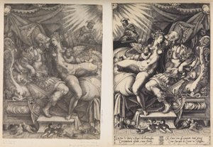 Mars og Venus, 1543. af Enea Vico