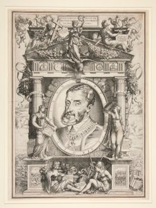 Portræt af Charles V af Enea Vico