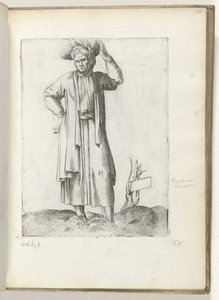 Spansk landmand ca. 1550 The Attitudes of different Nations of Our Age (serietitel) af Enea Vico