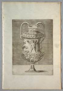 Vase (plade 9 i en serie) af Enea Vico