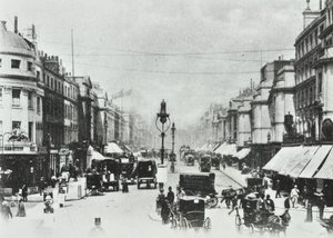 252-260 Regent Street, Westminster LB: ser mod nord til Oxford Circus, 1890 af English Photographer