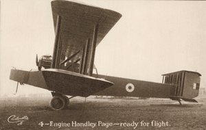 4-Motors Handley Page-fly, klar til flyvning (s/h-billede) af English Photographer