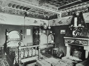 9 Melbury Road: soveværelse, 1890 af English Photographer