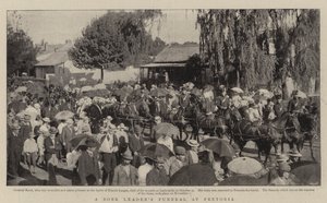 En Boer Leaders-begravelse i Pretoria af English Photographer
