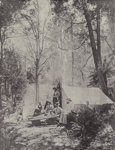 En Bush Camp, Tasmanien af English Photographer
