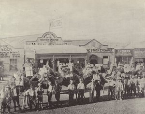 A Camel Train, Coolgardie, West Australia af English Photographer