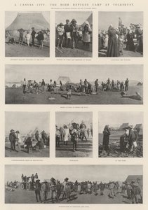A Canvas City, Boer-flygtningelejren ved Volksrust af English Photographer