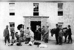 A Country House Shooting Party, ca. 1890 af English Photographer