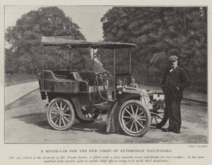 En motor-bil til det nye korps af automobilfrivillige af English Photographer