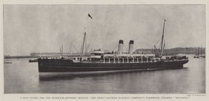 Et nyt fartøj til Harwich-Antwerp Service, Great Eastern Railway Companys Passenger Steamer Bruxelles af English Photographer